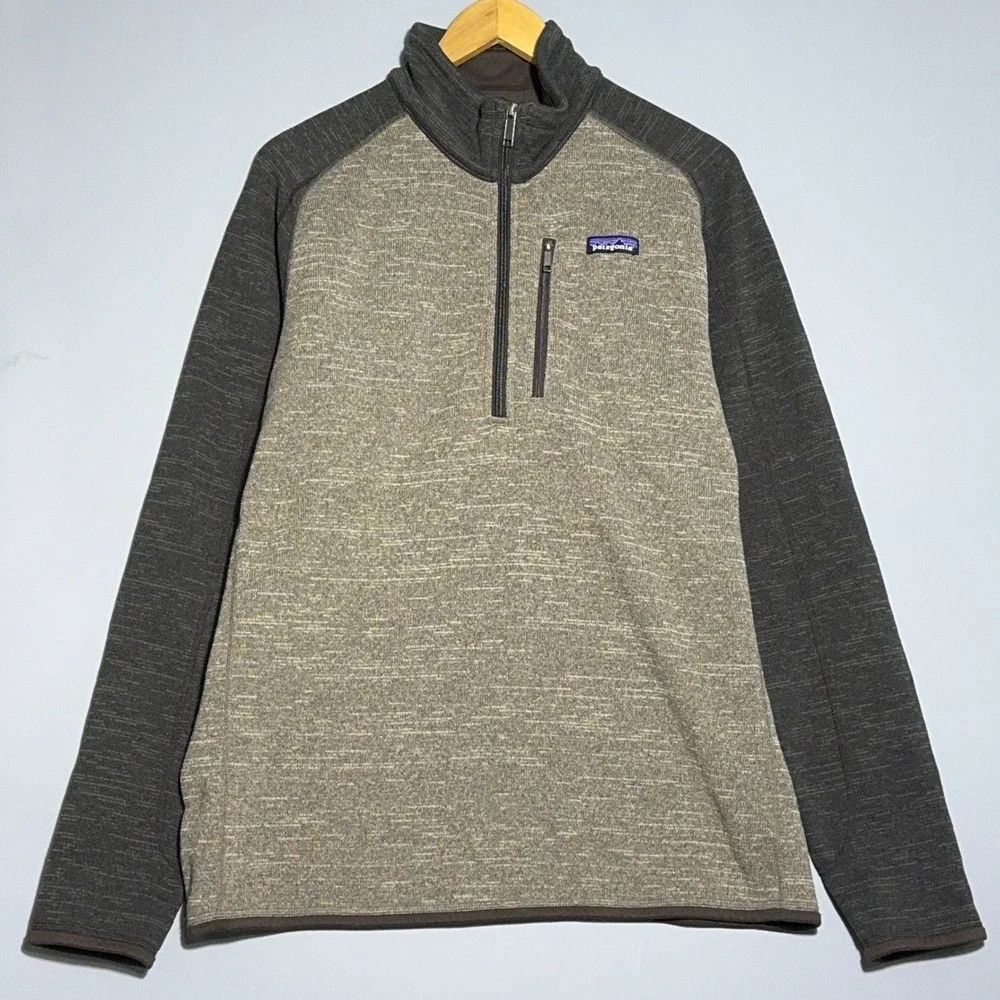 Patagonia Better Sweater Pullover Jacket Mens Size Large‎ Fleece Brown Gorpcore